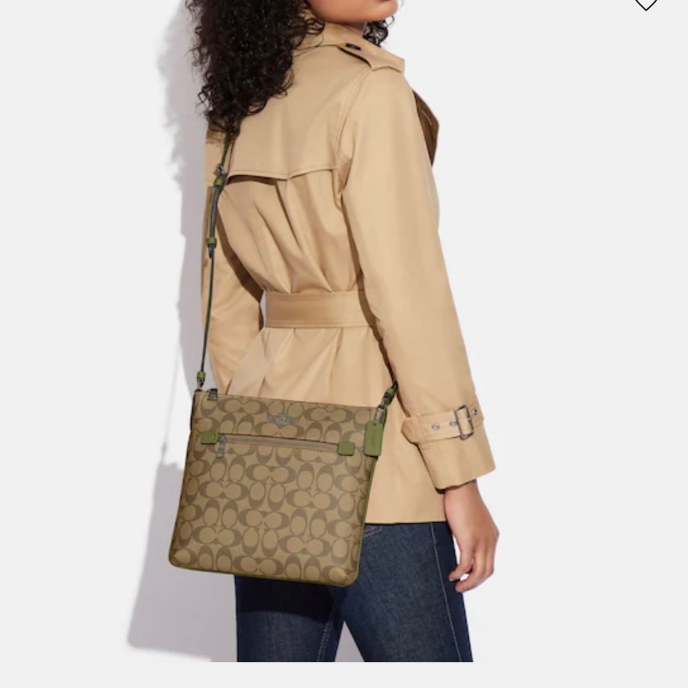 Coach Rowan File Bag In Signature Canvas - Picture 9 of 11